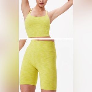 NWT Outdoor voices active set - sports bra and biker shorts